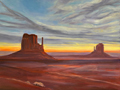 Mittens, Monument Valley Daytime View 	3  Monument Valley Sunrise